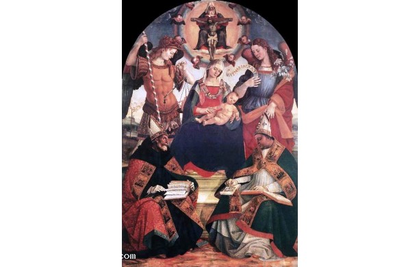 SS. Trinità, Vergine Maria e quattro Santi