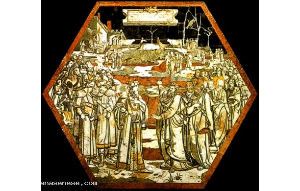 026 Tarsia pavimentale dell'Esagono centrale - Patto tra Elia e Acab