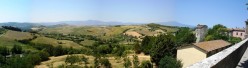 La Valdorcia dalle mura del Centro Storico