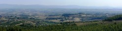 La Valdichiana verso il Lago Trasimeno a sud