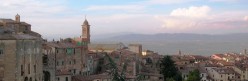 Il centro storico verso la Valdichiana