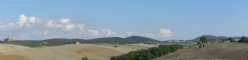 Trequanda dalle alture vicine alla vecchia stazione ferroviaria