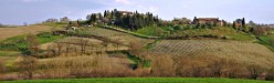 Casali di campagna in autunno