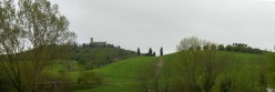 Sant'Anna in Camprena dalla strada per Castelmuzio