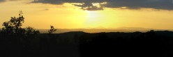 Tramonto dalla strada fra Trequanda e Asciano