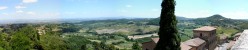 La vallata verso Chiusi dal centro storico