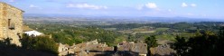 La vallata da Montepulcian verso Chiusi