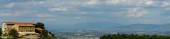 La Valdichiana nord da un altura sopra Torrita