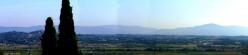 La Valdichiana dal centro storico con Bettolle sullo sfondo